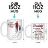 Always Follow In Your Footsteps - Family Personalized Custom Mug - Father's Day, Gift For Dad