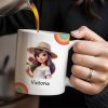 Always Here To Remind You Of Your Strength, Girl With Rose - Personalized Custom Coffee Mug - COL071_MG