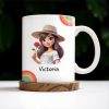 Always Here To Remind You Of Your Strength, Girl With Rose - Personalized Custom Coffee Mug - COL071_MG