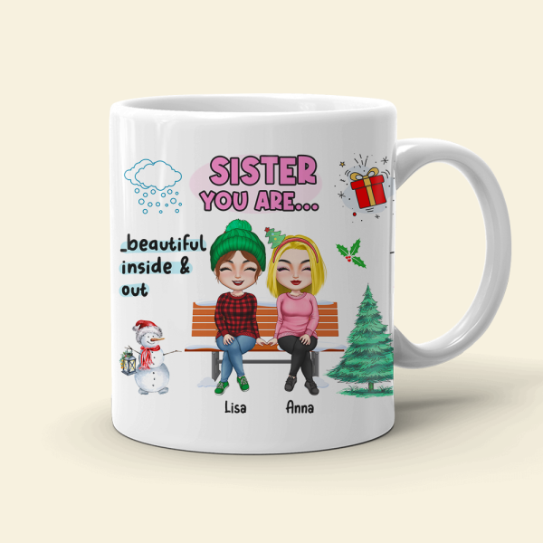 Always My Sister Forever My Friend- Personalized Coffee Mug- Gift For Sister- Christmas Gift