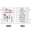 Always Sisters Strong Bond Floral Sister Mug - Personalized Custom Coffee Mug - BST061_MG