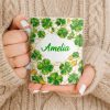 Amelia Shamrocks And Coins - Personalized Custom Coffee Mug - FAM801_MG