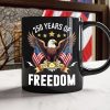 America Eagles 250 Years Of Freedom Black Mug LM32 895211