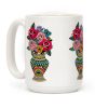 American Traditional Pride Bouquet Tattoo Style Coffee Mug
