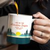 And So The Adventure Begins Featuring Mountains And Sunrise - Personalized Custom Coffee Mug - CPL494_MG