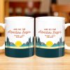 And So The Adventure Begins Featuring Mountains And Sunrise - Personalized Custom Coffee Mug - CPL494_MG