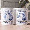 Angels Don't Always Have Wings Cat Toile De Jouy Style - Personalized Mug