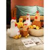 Angry Squat Chicken Plush Toy - Cute & Funny Gift for Kids
