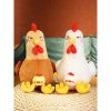 Angry Squat Chicken Plush Toy - Cute & Funny Gift for Kids