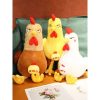 Angry Squat Chicken Plush Toy - Cute & Funny Gift for Kids