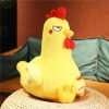 Angry Squat Chicken Plush Toy - Cute & Funny Gift for Kids
