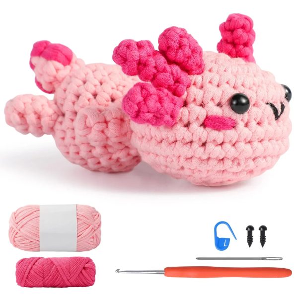 Animal DIY Crochet Kit: Easy Plush Doll with Quality Yarn & Needles