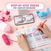 Animal DIY Crochet Kit: Easy Plush Doll with Quality Yarn & Needles