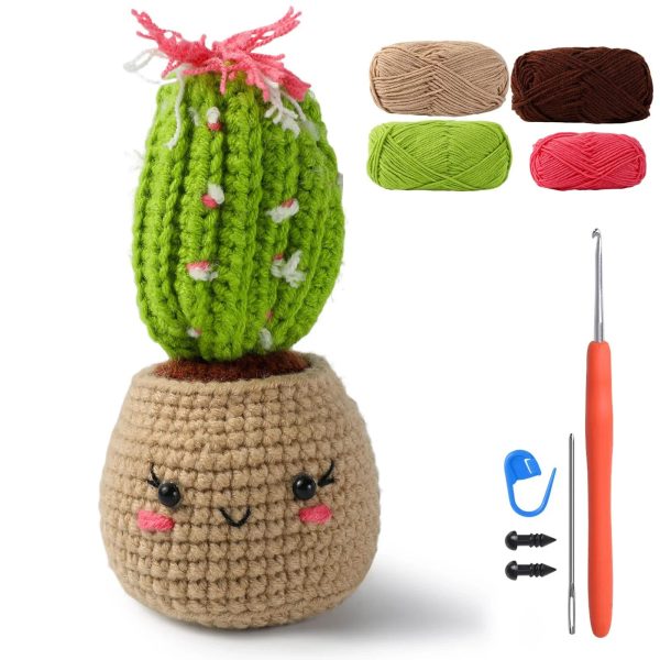 Animal DIY Crochet Kit: Easy Plush Doll with Quality Yarn & Needles