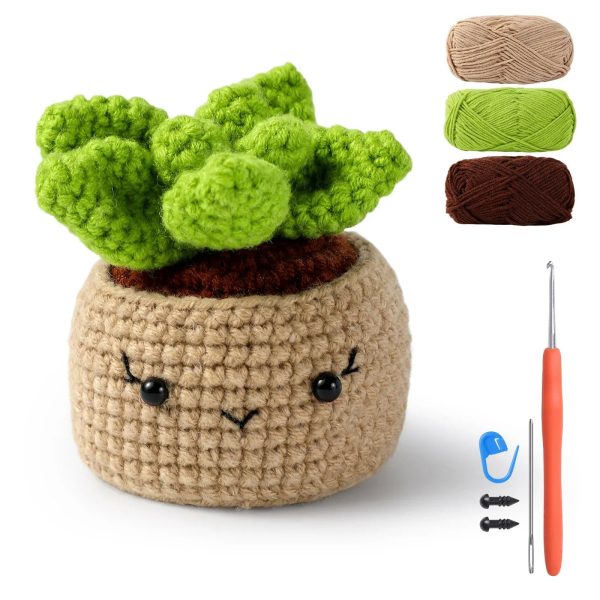Animal DIY Crochet Kit: Easy Plush Doll with Quality Yarn & Needles