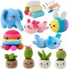 Animal DIY Crochet Kit: Easy Plush Doll with Quality Yarn & Needles