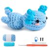 Animal DIY Crochet Kit: Easy Plush Doll with Quality Yarn & Needles