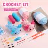 Animal DIY Crochet Kit: Easy Plush Doll with Quality Yarn & Needles