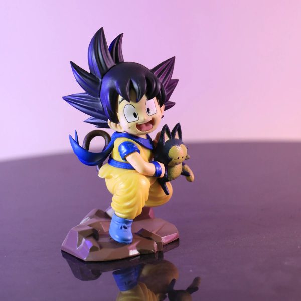 Anime Dragon Ball Q Version Figures Childhood Goku Holding Poole PVC 10cm Collection