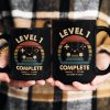 Anniversary Video Gamer, Level Complete - Personalized Mug