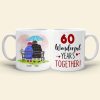 Anniversary Wonderful Years Together, Valentine Day Happy Forever Couple Married White Mug Gift For My Wife My Husband