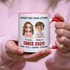 Annoying Each Other - Personalized Couple Cup A Hilarious Love Story with Custom Names