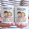 Annoying Each Other And Still Going Strong - Couple Personalized Custom Mug - Gift For Husband Wife, Anniversary