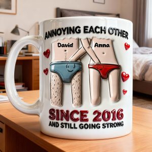 Annoying Each Other Couple - Personalized Anniversary Gift For Couples 02NALU120126
