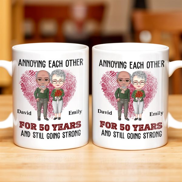 Annoying Each Other for a Lifetime, Together Forever - Personalized Custom Coffee Mug - CPL282_MG