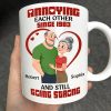 Annoying Each Other Hugging Couple - Personalized Mug