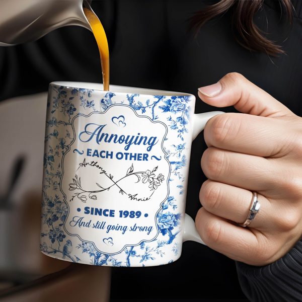 Annoying Each Other Since And Still Going Strong - Personalized Custom Coffee Mug - CPL415_MG
