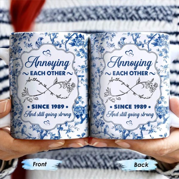 Annoying Each Other Since And Still Going Strong - Personalized Custom Coffee Mug - CPL415_MG