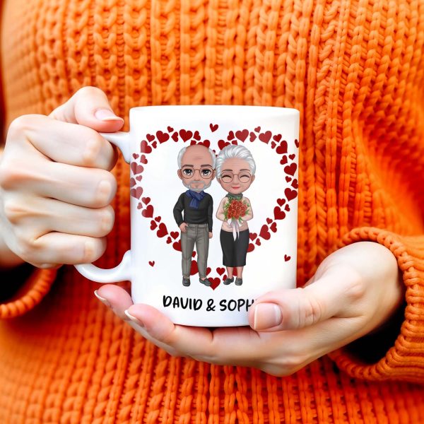 Annoying Each Other Since And Still Going Strong Hearts - Personalized Custom Coffee Mug - CPL240_MG