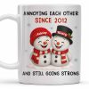 Annoying Each Other Since, Snowmen Design - Personalized Custom Coffee Mug - CPL795_MG