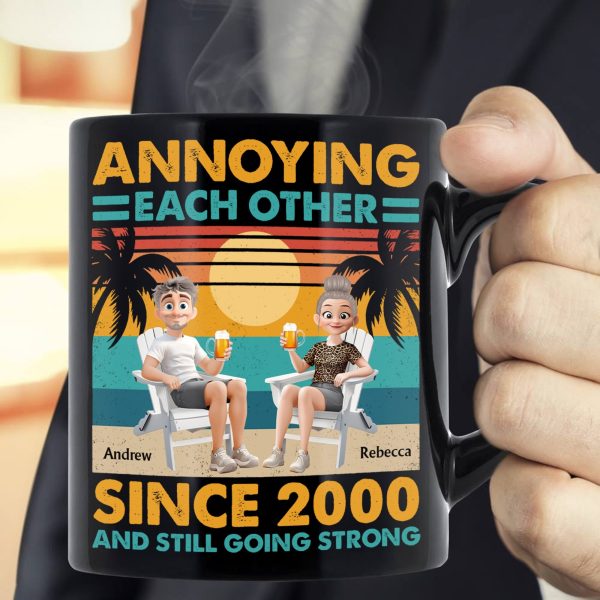 Annoying Each Other Since & Still Going Strong Vintage Couple Mug - Personalized Mug