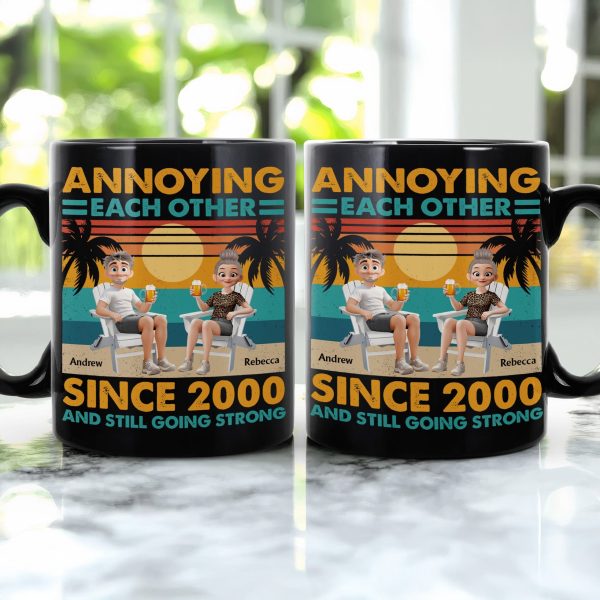 Annoying Each Other Since & Still Going Strong Vintage Couple Mug - Personalized Mug