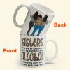 Another Year Of Bonding Over Alcohol - Personalized Mug - Birthday, New Year Gift For Besties, Soul Sisters, Sistas, BFF, Friends - Leopard Pattern Jacket Woman