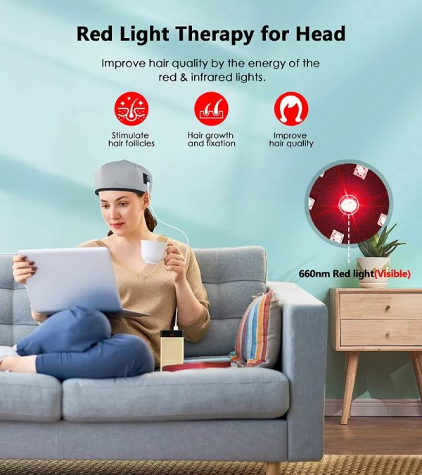 Anti Hair Loss Stress Relief Led Cap