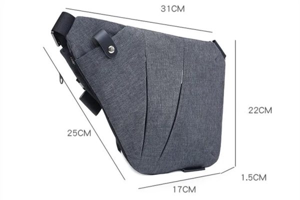Anti-Theft Unisex Cross Body Bag