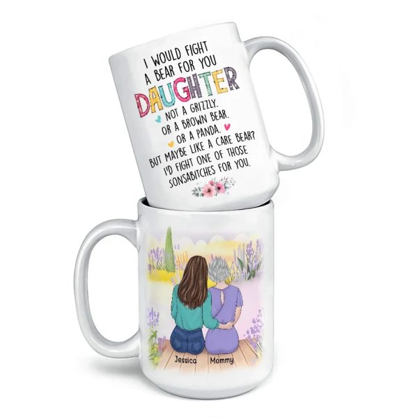 Anything For My Daughter - Family Personalized Custom Mug - Gift For Mom, Daughter