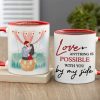 Anything Is Possible, Gift For Couple, Personalized Tumbler, Couple Kissing Tumbler, Anniversary Gift