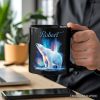 Arctic Aurora Polar Bear Personalized Mug, Northern Lights Wildlife Gift with Custom Name