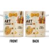 Art Teacher, Crayons, Paintbrush, Palette - Personalized Custom Coffee Mug - TEACH002_MG