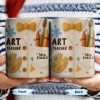 Art Teacher, Crayons, Paintbrush, Palette - Personalized Custom Coffee Mug - TEACH002_MG