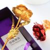 Artificial 24K Gold Rose with Gift Box Luxury Present