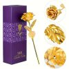 Artificial 24K Gold Rose with Gift Box Luxury Present