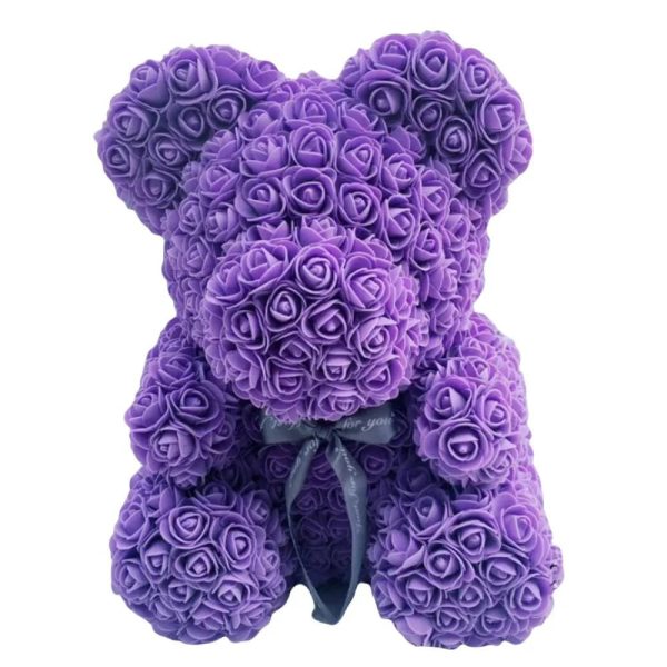 Artificial Foam Rose Panda Bear