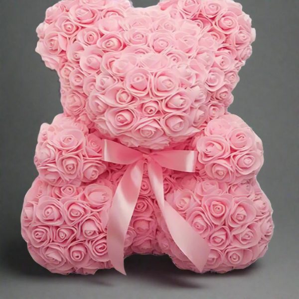 Artificial Foam Rose Panda Bear