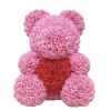 Artificial Foam Rose Panda Bear