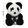 Artificial Foam Rose Panda Bear